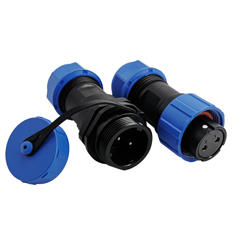 EW SP17 2 Pin Circular Plug Socket Plastic – E-Weichat Waterproof ...