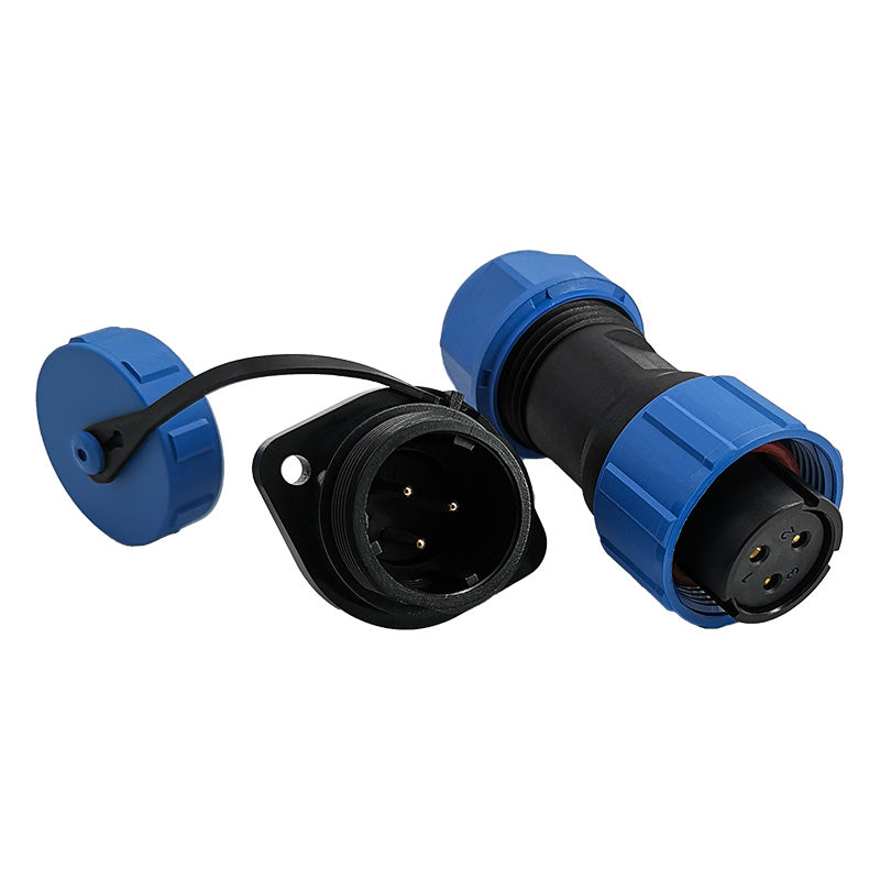 EW SP17 3 Pin Circular Plug Connector Plastic