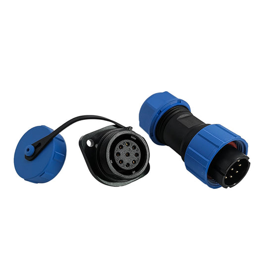 EW SP17 9 Pin Diamond Flange Circular Connector