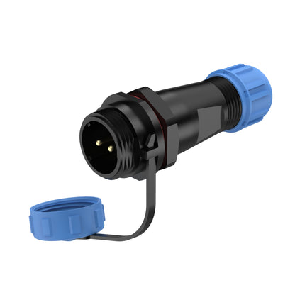 EW SP13 2-poliger IP68-Rundsteckverbinder aus Kunststoff