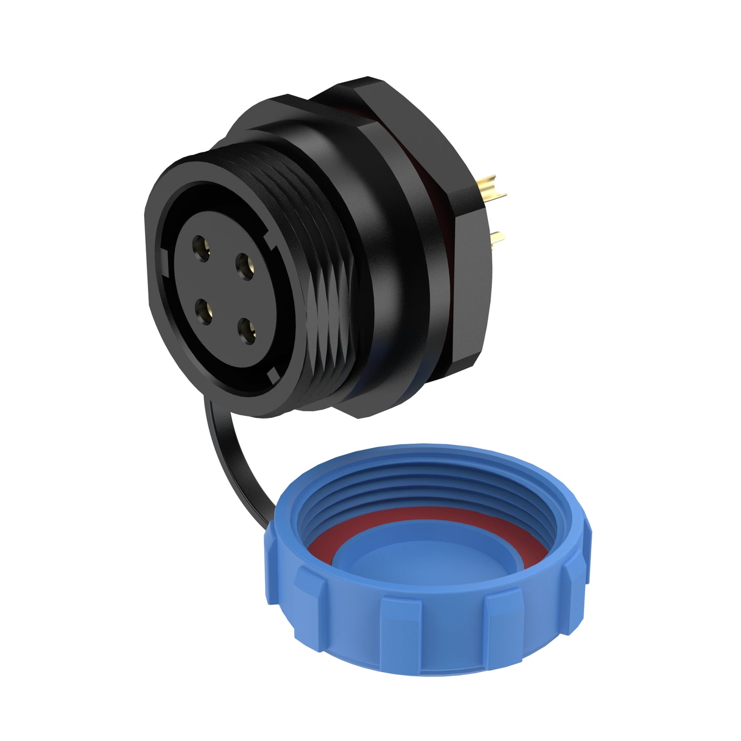EW SP17 4 Pin Panel Mount Power Connector