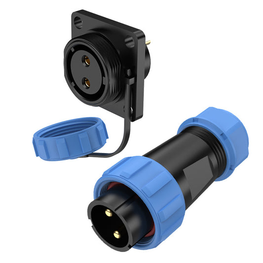 EW SP21 2 Pin Flange Circular Power Connector Types