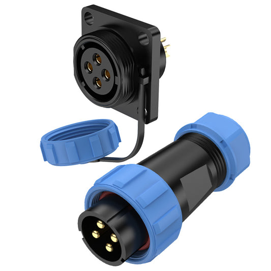 EW SP21 4 Pin Flange Circular Power Connector Types
