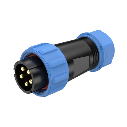 EW SP21 5 Pin Circular Plug Socket Diamond Flange
