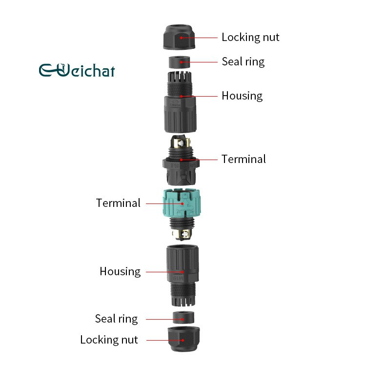 3 Pin Male Female Connector For Electric Equimpment EW-M19