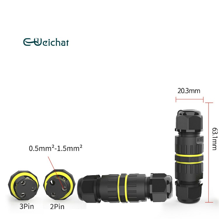 Electrical Wire Connectors Screw 2 Pin 3 Pin Mini EW-M16