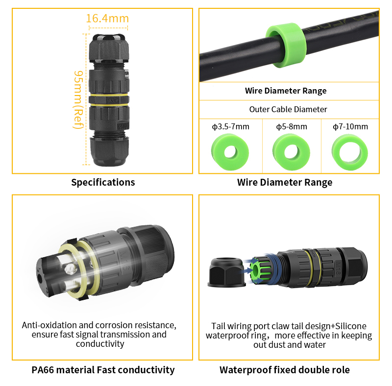 pa66 electrical wire connectors