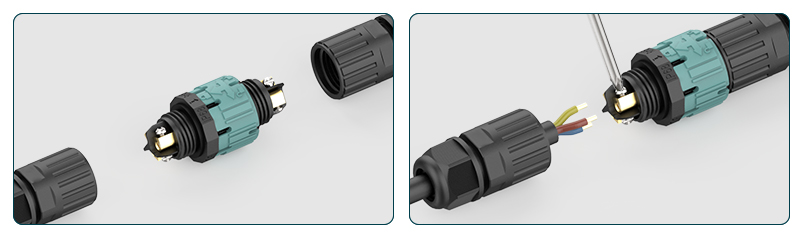 3 way waterproof wire connector